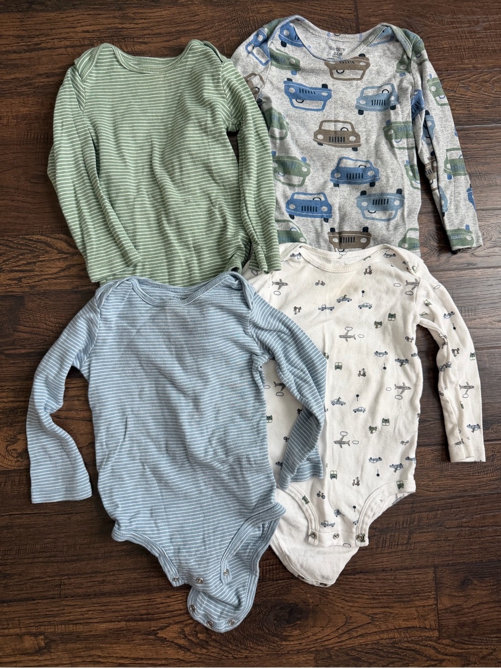 24 month long sleeve bodysuits